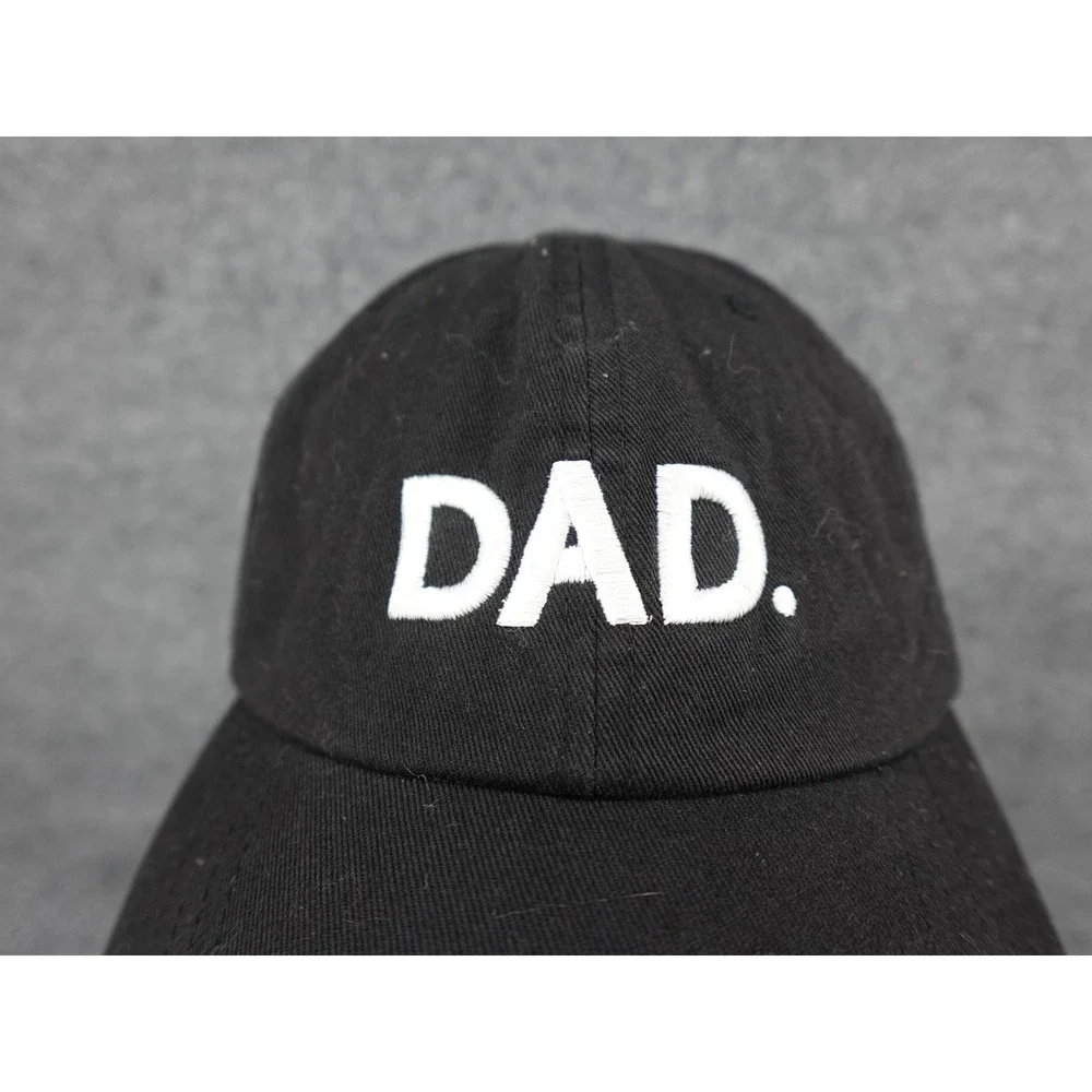 PAG Dad Hat Baseball Cap Mens OS Black Embroidered Adjustable Strap‎